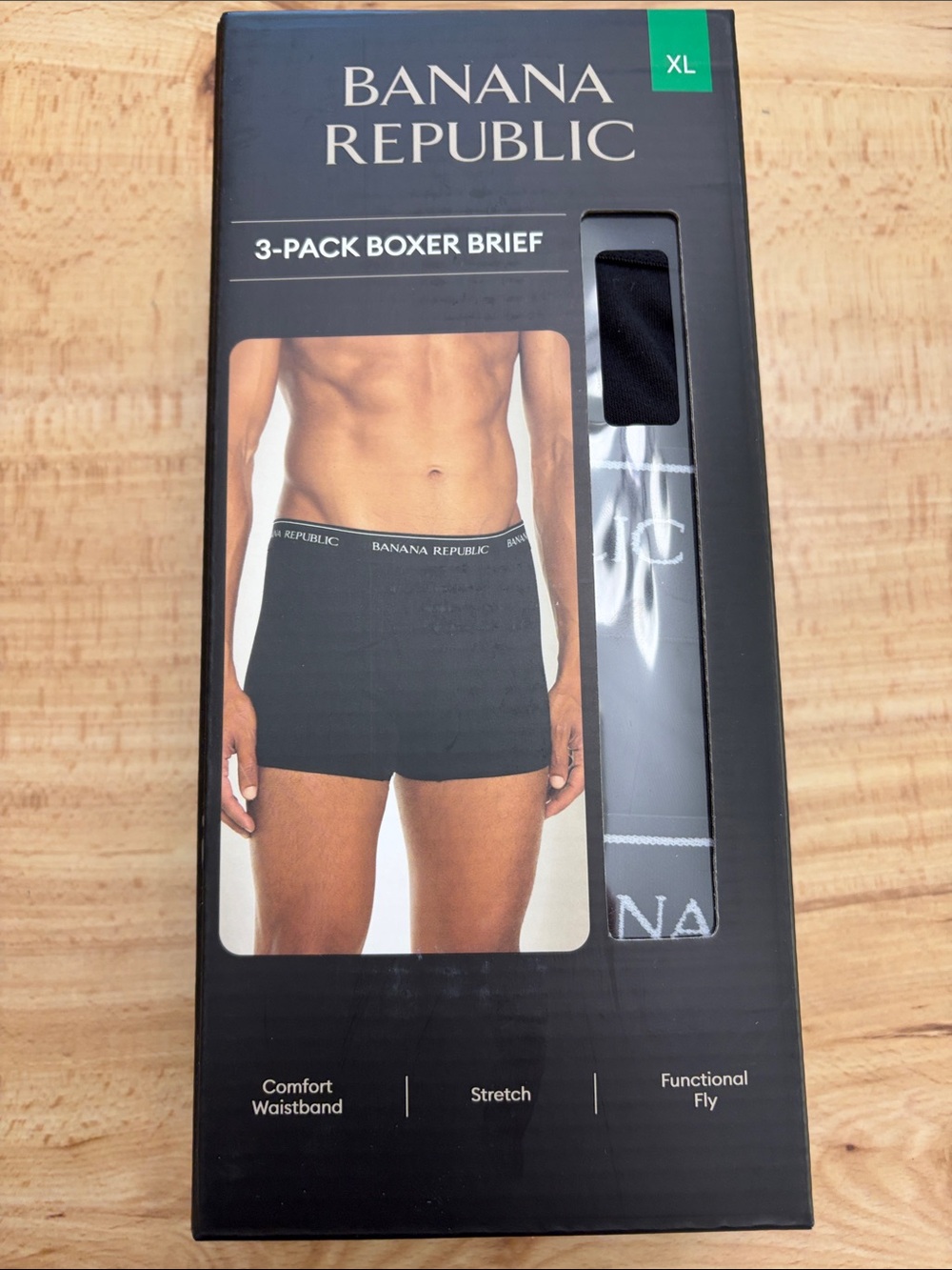 NIB Banana Republic Men’s Black 3-Pack Boxer Briefs